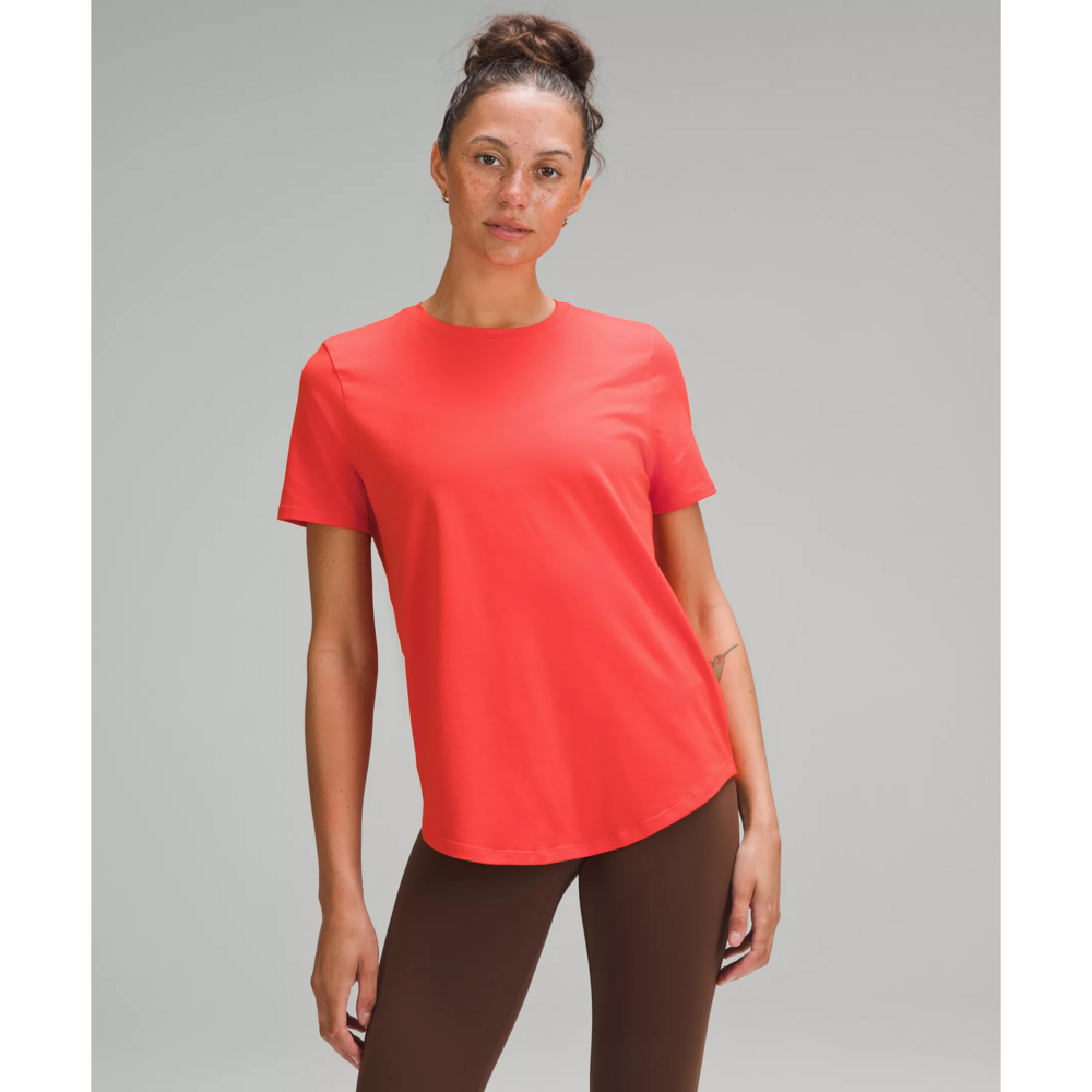 Lululemon Love Crew Short Sleeve T-Shirt in Orange - Picture 1 of 2